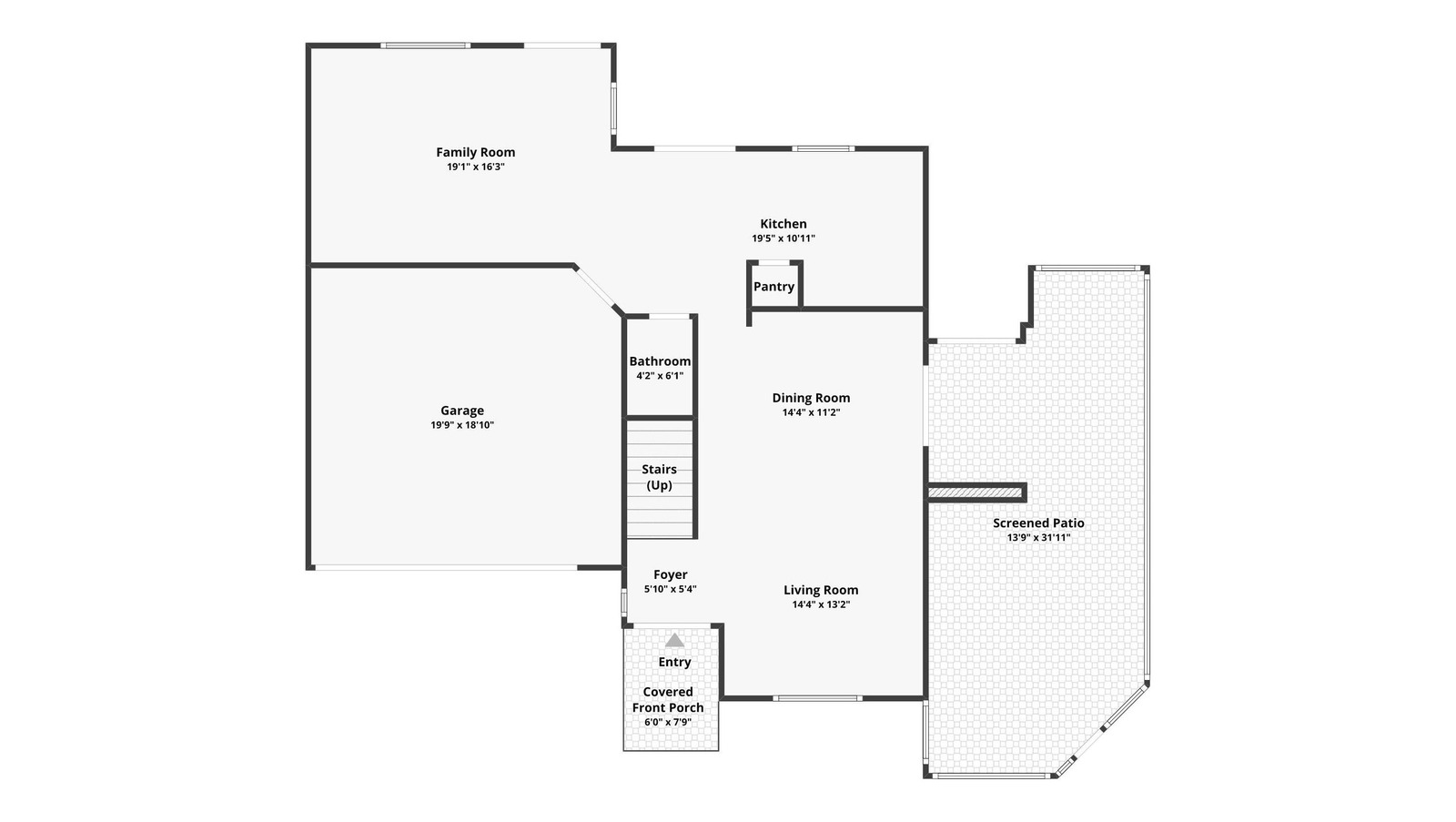 Measured floor plan, South Florida listing