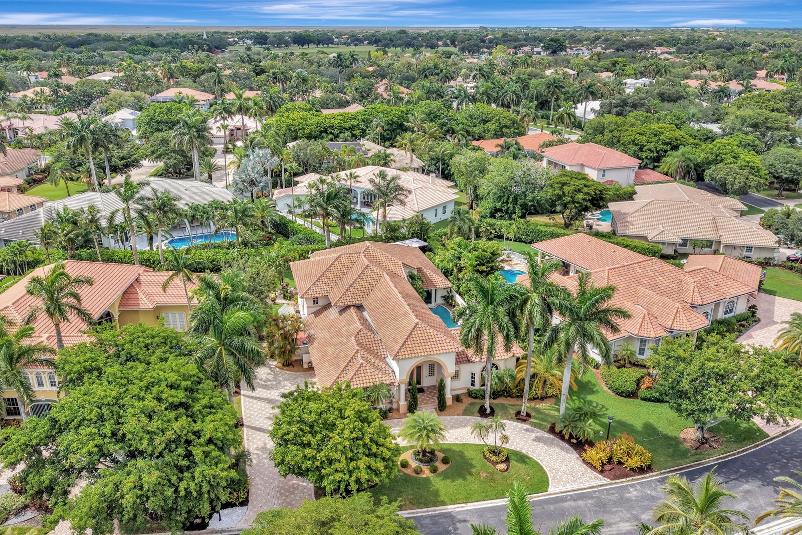 Aerial property view