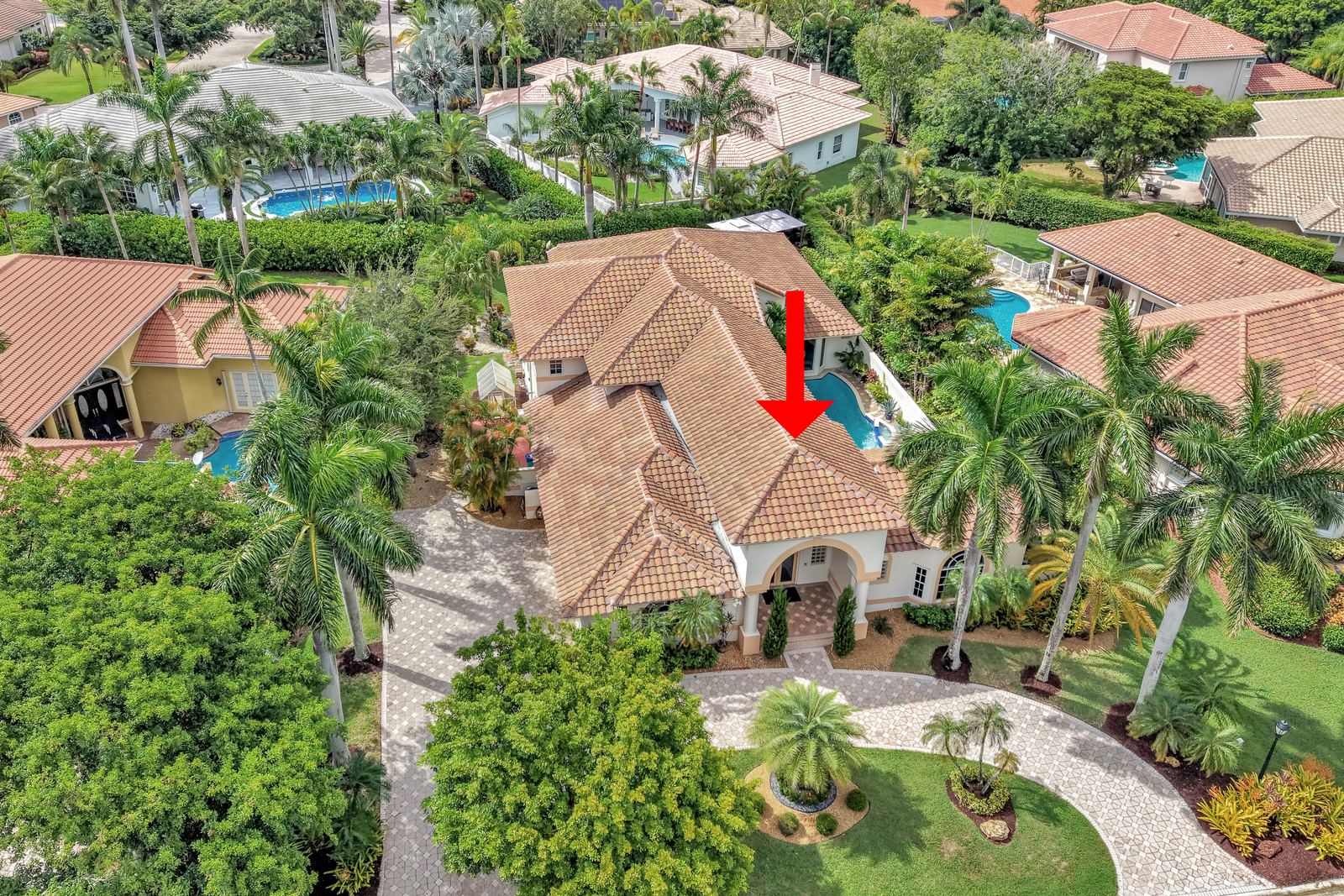 Aerial property view