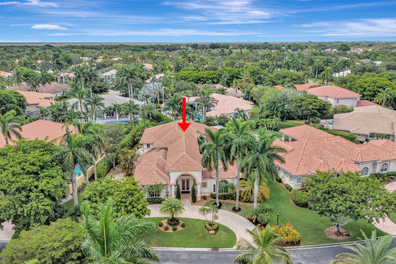 Aerial property view